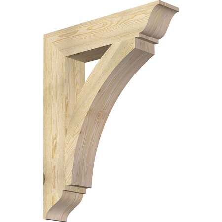 Ekena Millwork Thorton Traditional Rough Sawn Bracket, Douglas Fir, 6"W x 30"D x 38"H BKT06X30X38THR01RDF
